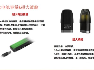 MOTI魔笛MEGA Pro电子烟：引领电子烟界新风潮，超大容量与快充设计重塑用户体验